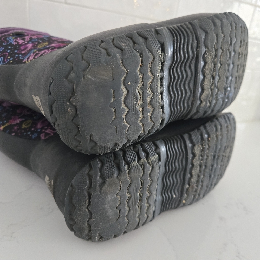 Bogs York Neon Unicorn Classic High Grasp Handles Waterproof Insulated Snow Boot - Picture 9 of 9